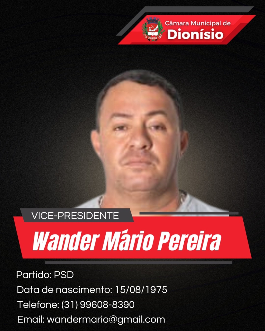 Wander Mário Pereira - Vice-Presidente